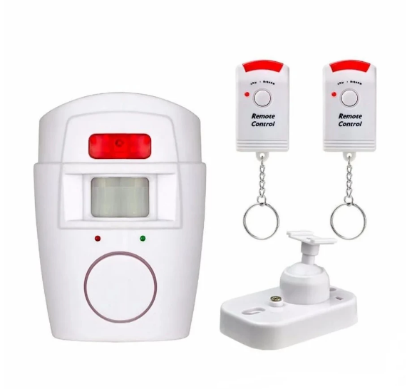 Alarme Residencial Sem Fio Sensor De Presença + 2 Controles + 1 Suporte De Fixação.