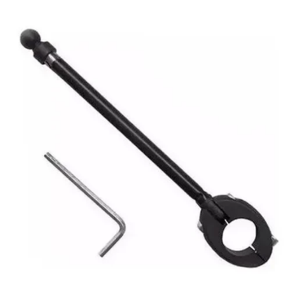 Antena  para Moto Corta Pipa Retrátil Anti Cerol Aço Inox