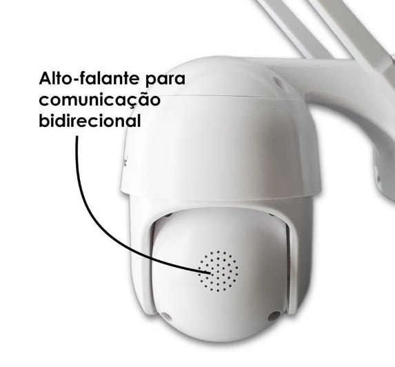 Câmera De Segurança a Prova d'água Lente Dupla IP66 com WiFi  e Rotação 360º(GRÁTIS 1 CARTÃO DE MEMORIA)