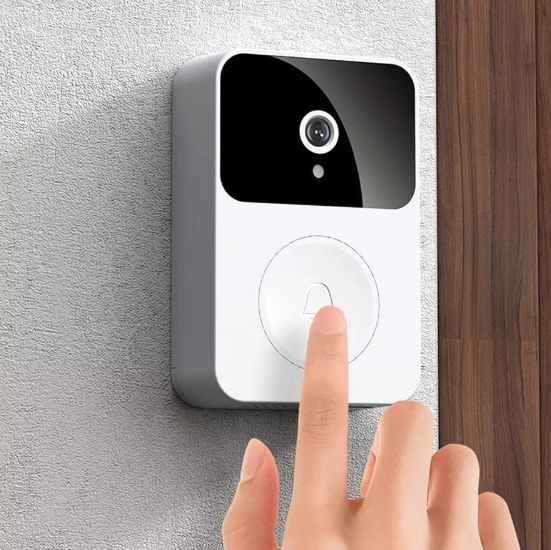 Campainha Com Câmera Vídeo Porteiro Sem Fio Wi-Fi HD Inteligente Smart Home Vê Pelo Celular Recarregáve