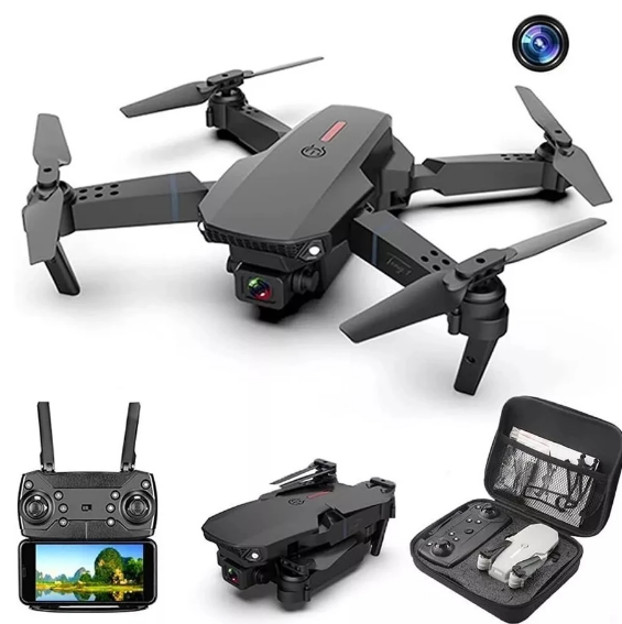 Drone com Câmera modelo 2025 com Barômetro voo estável 10 min voo (com 2 baterias grátis )