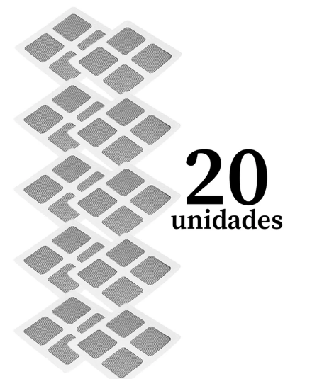 Kit Adesivos Protetores de Ralo Tela Descartável Anti Entupimento e Anti Insetos