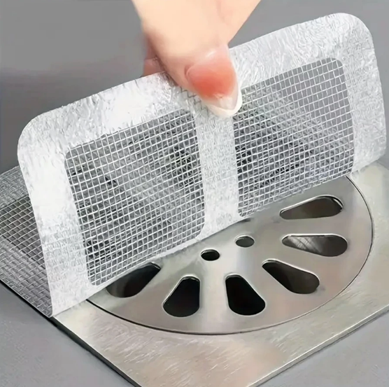 Kit Adesivos Protetores de Ralo Tela Descartável Anti Entupimento e Anti Insetos