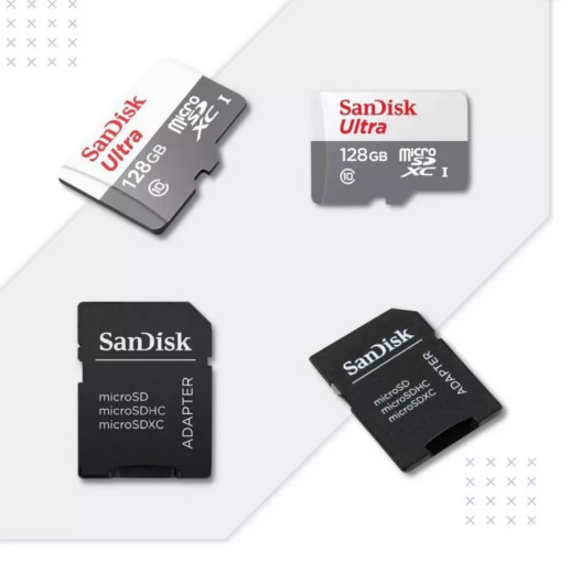 Cartão De Memória Micro Sd Sandisk 64/128/256/512gb Classe 10 Ultra com Adaptador P/Celular, Câmeras e Notebook ORIGINAL