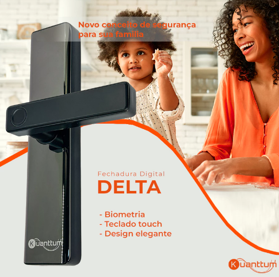 Fechadura Inteligente Eletrônica Digital Biométrica Senha Touch Cartão Tag